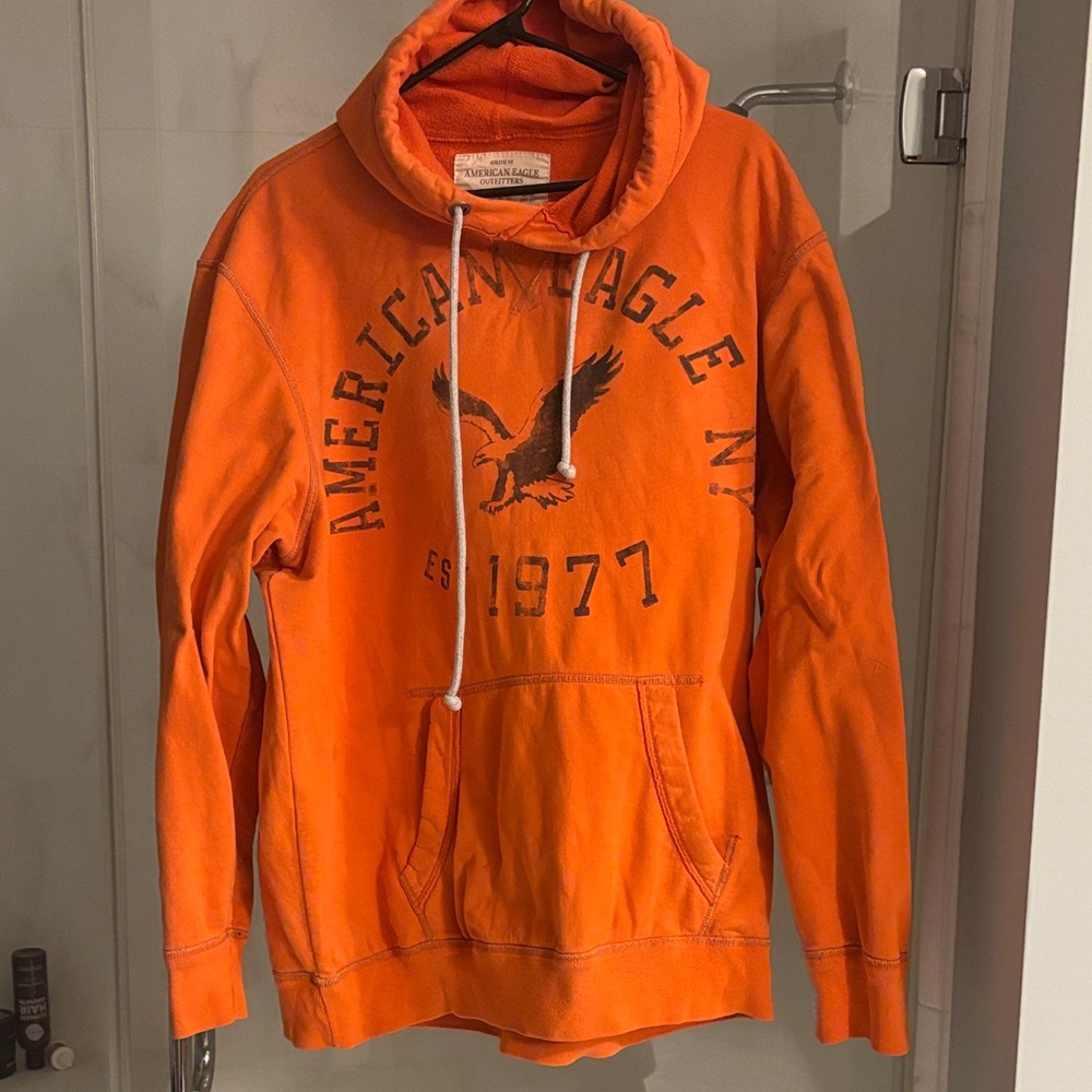 American Eagle Outfitters Bold Orange Hoodie XXL